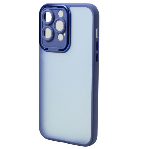 Wholesale Matte Finish Corner Edge Bumper Camera Protection Cover Case for iPhone 14 Pro Max 6.7 (Blue)